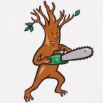 クソデカい木をチェンソーで伐採する男たちのお仕事（動画）