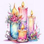 溶かしたカラフルなロウソクでキャンドルを作るお仕事（動画）