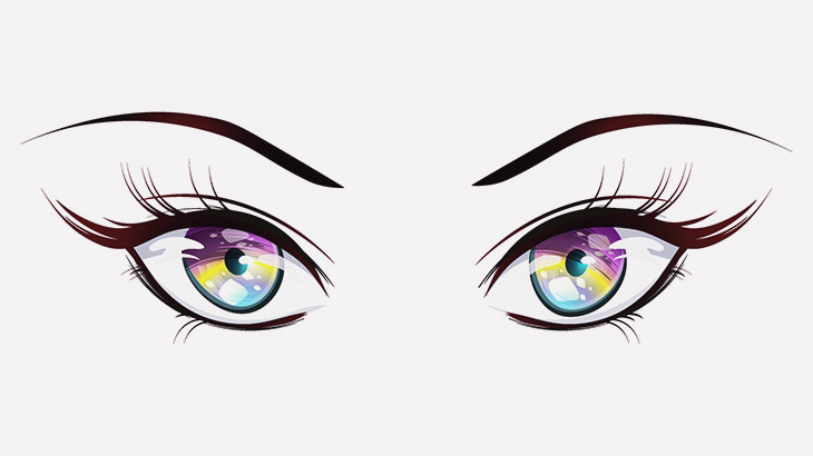 目元がまるでアニメキャラみたいな２.５次元メイク（動画）