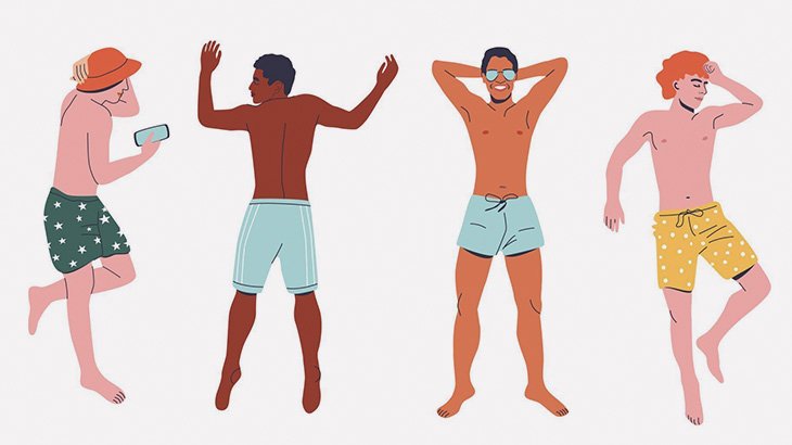 ビーチで変な動きを繰り返しながらはしゃぎ続ける謎の男たち（動画）