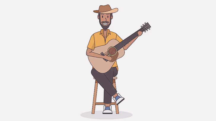 見知らぬ人の頭にダンボールとかバケツとか被せて素知らぬ顔でギターを弾く男（動画）