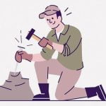 手作業で石を正確に切り出す石工職人の超絶技巧（動画）