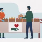 壊滅したガザ地区住民たちのために料理を用意して配給する人々（動画）