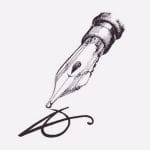 万年筆で迷いなく可愛らしいキャラクターをいくつも描き上げるアーティスト（動画）