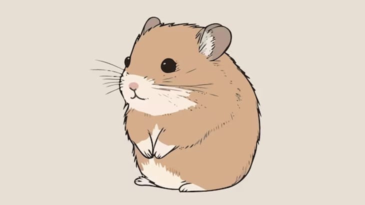 指でグリグリされる小さなハムスター、可愛すぎ