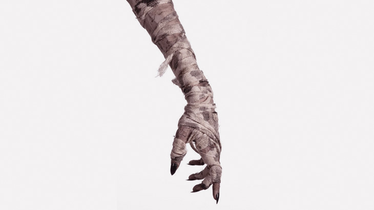 銃で撃たれた左腕を止血。２４日間そのまま隠れ続けて腕がミイラ化した兵士