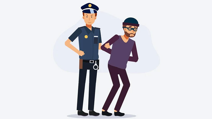 警察に捕まった２人の窃盗犯、キスしたあと殴り合う刑に処されてしまう