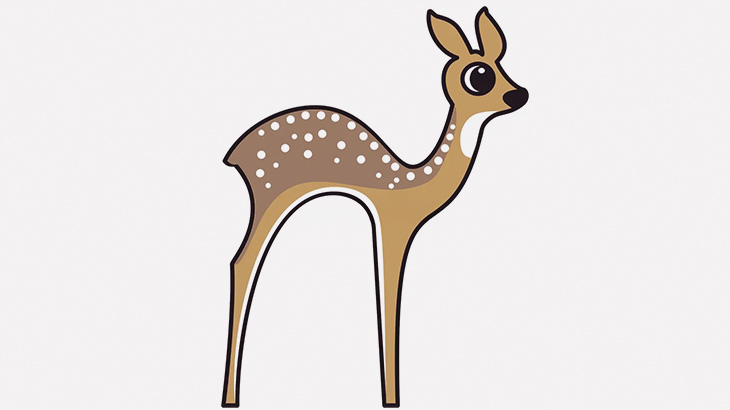 アナルに長いクチバシを突っ込む鳥と、されるがままなバンビが撮影される