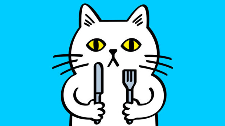 食べる時だけ表情がとても険しくなる大人気ネコTikToker