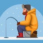 凍った湖でも快適に釣りが楽しめるラグジュアリーなトレーラーハウス
