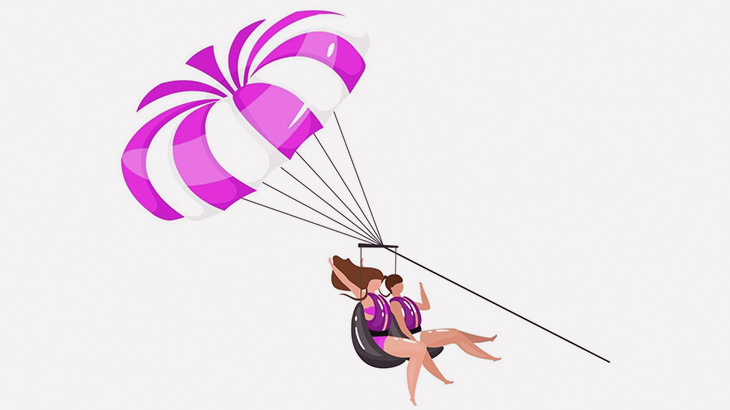 パラセーリングを楽しんでいた２人の観光客、ロープが切れてとんでもないことに･･･