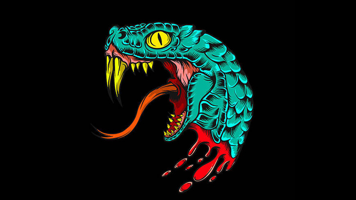 まだ生きてる切断されたヘビの頭をツンツンして遊んでみた