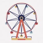 乗ってて不安になるような観覧車で１人グルングルン回る男