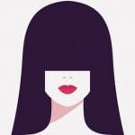 髪の毛で顔は隠すけどひたすら自慢の胸を見せつけるナイスオッパイお姉さん