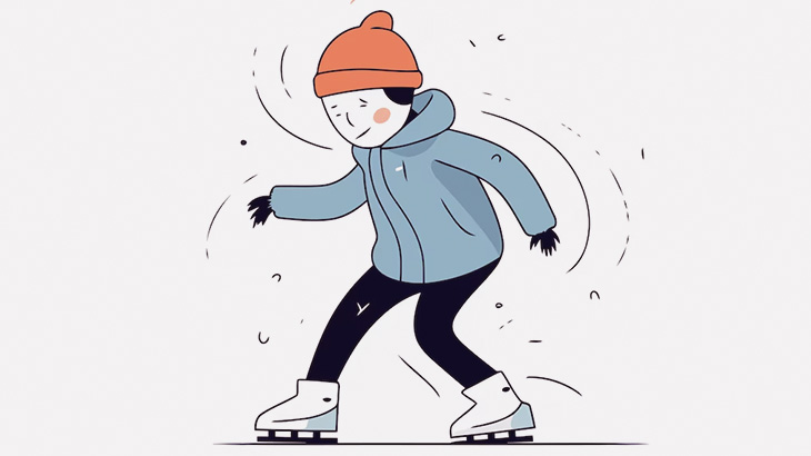 冬場に才能がキラリと輝くスケート上手な男たち