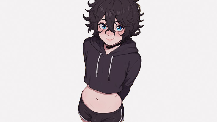 色白柔肌ドスケベエッチなコスプレ男の娘