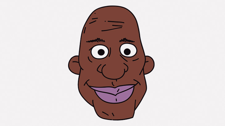 この男の顔、ちょっと縦に長過ぎるかも？