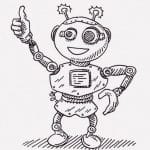 ネジとかナットとかを組み合わせて作られた、風で動くブリキの玩具
