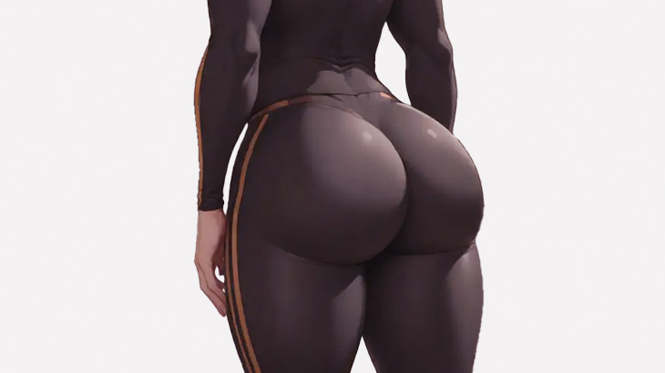 ひたすら自分のキレイなお尻をアピールする、ゲイなのかもしれない男