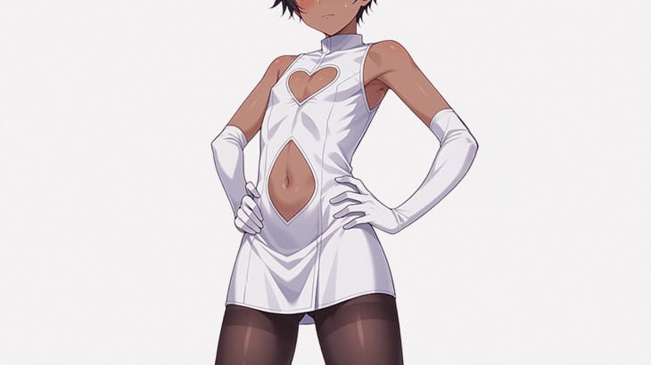 まだ戸惑いがあるのかもしれない１７歳の黒人男の娘