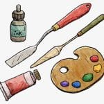 ファヴェーラっぽい入り組んだ街を描く油絵アーティストの作品集