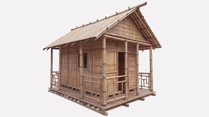 外観は竹、内観はそこそこオシャレな熱帯地域用の新居ができるまで